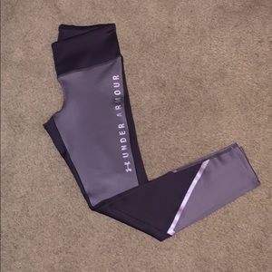 purple under armor leggings